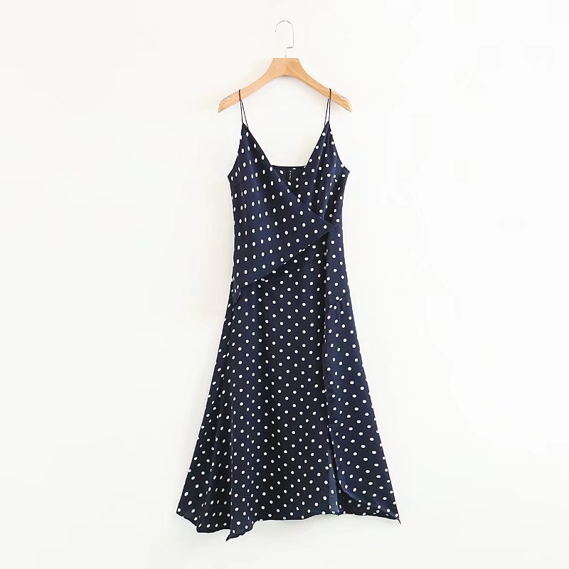 Title 5, Retro satin print polka dot dress