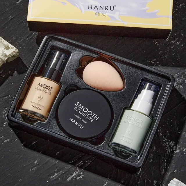 Makeup Set Isolated Powder Green - Shop at LoveMi