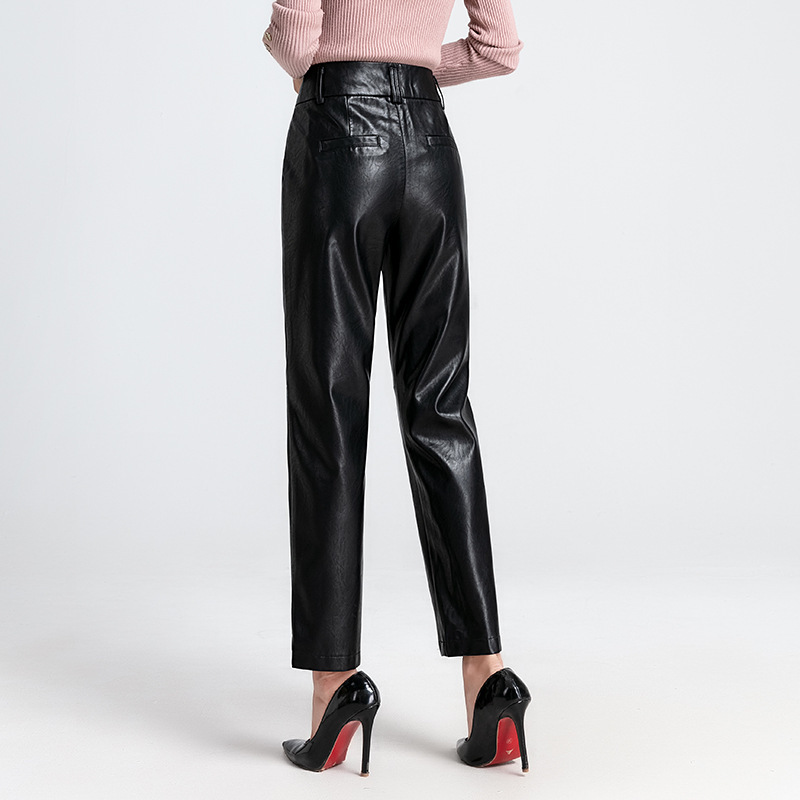 Title 2, Small Straight High Waisted Sheepskin Trousers ...