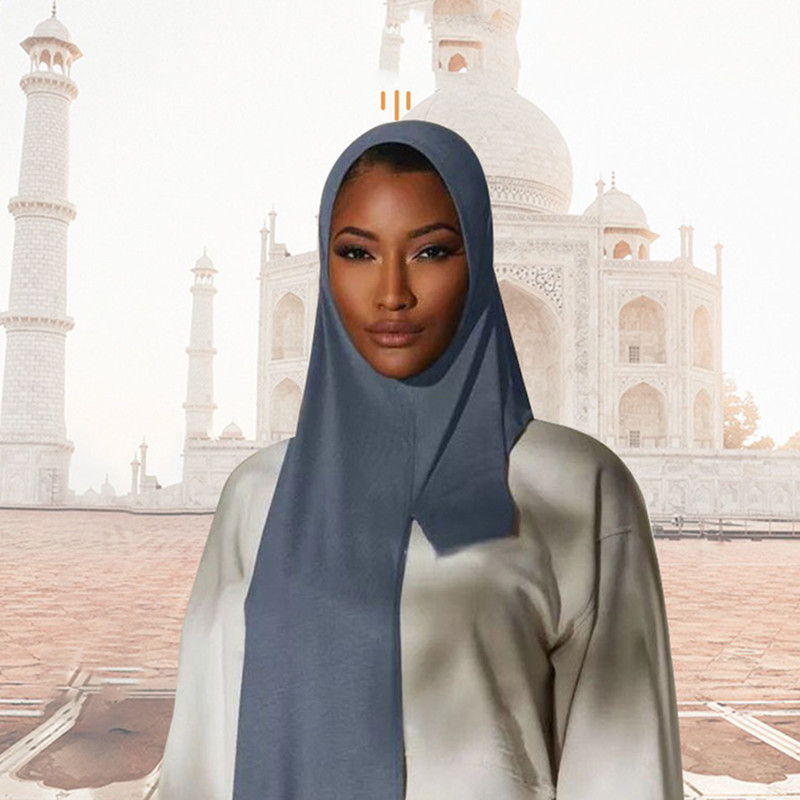 With Hat Monochrome Scarf Shawl Breathable