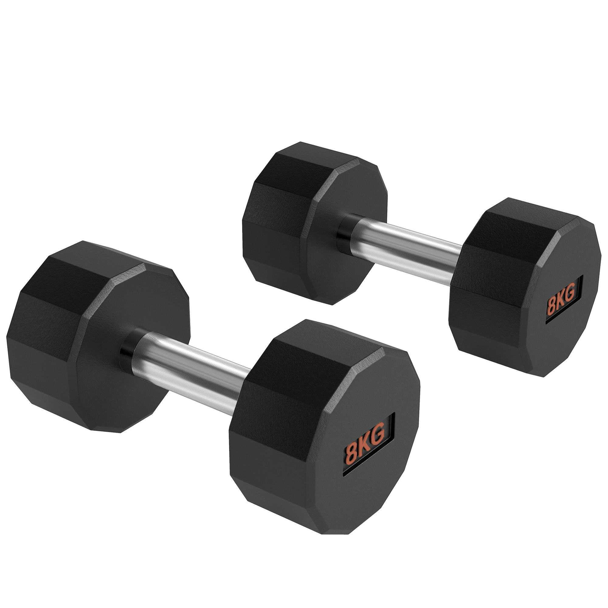 Dumbbell Set, 12 Sided Shape, Non Slip Grip, Unisex, Home Fitness Exercise, 2 X — image 8
