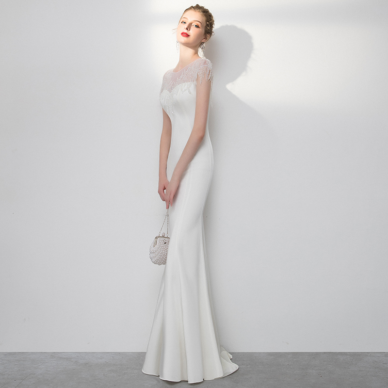 Women's Fishtail Tassel Banquet Dress