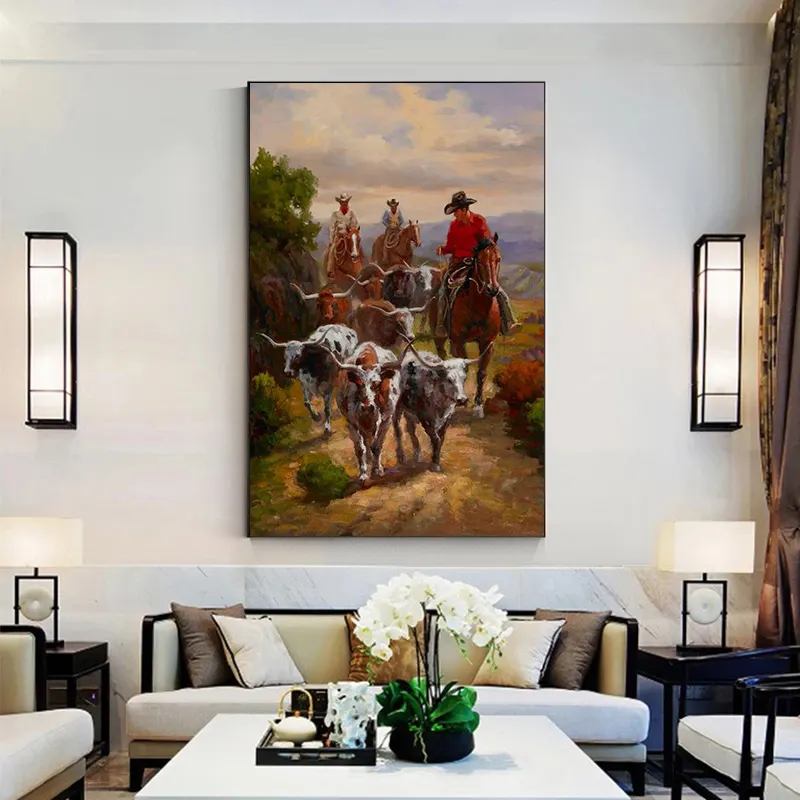 Canvas Painting Rustic Poster Printing Wall Art