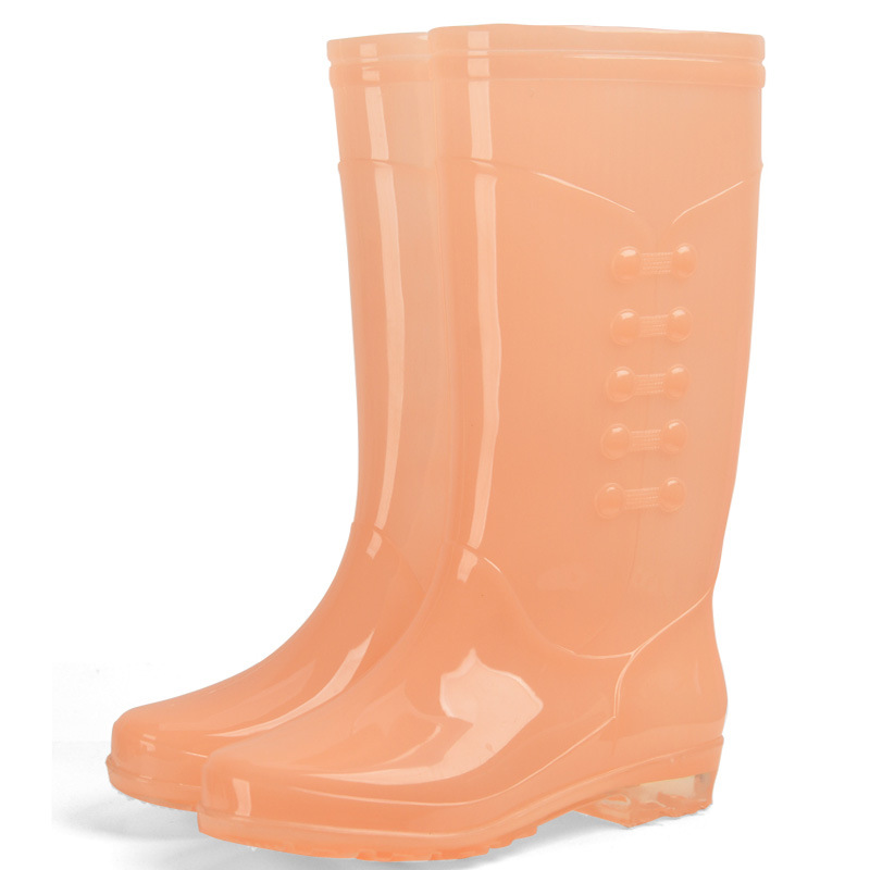 High Rain Boots Women's Fashion Flannelette Cotton Covers