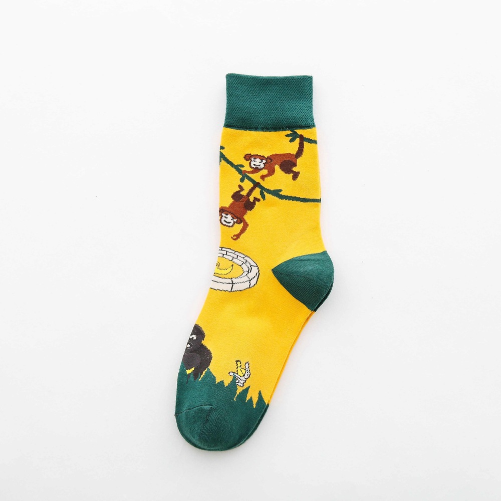 Title 16, Fruit tube womens socks with Jacquard cartoon ...