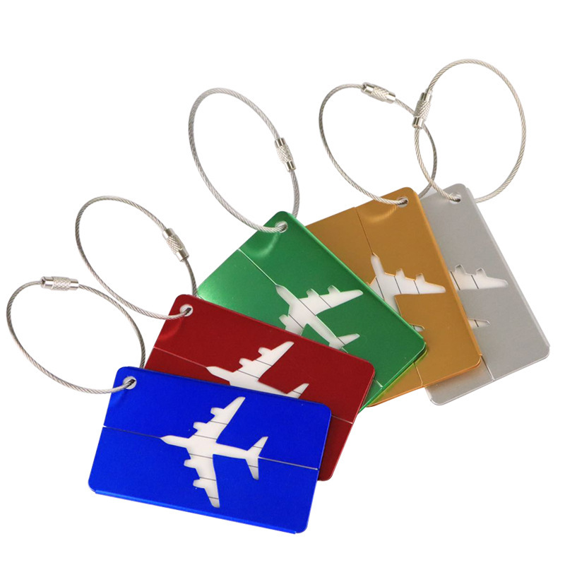 Aluminum Alloy Luggage Tag Tag Luggage Boarding Pass Metal Check-in