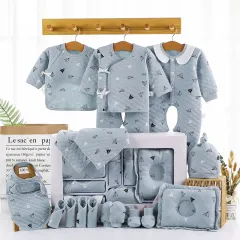 Baby Full Moon Gift Baby Clothes Newborn Gift Box Set Newborn Baby Clothes Combed Cotton - Style C - View 1