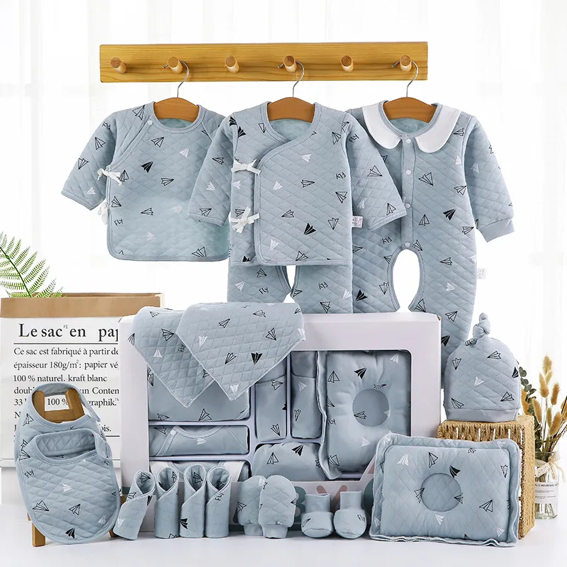 Baby Full Moon Gift Baby Clothes Newborn Gift Box Set Newborn Baby Clothes Combed Cotton - Style C
