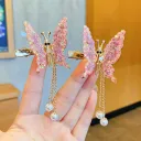 1Pair Of Pink Butterflies
