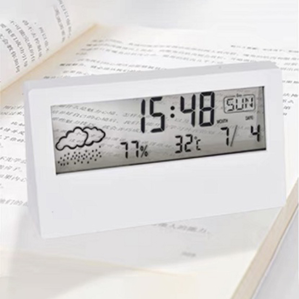 Title 16, Alarm Clock Thermo Hygrometer Clock Creative We...