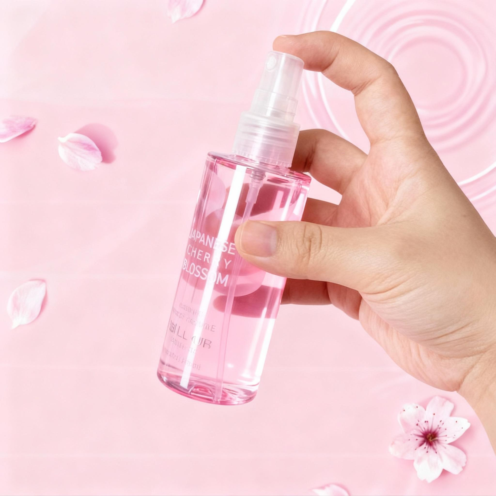 Portable 3pc Travel Body Care Kit-Cherry Blossom & Cotton Candy Fragrance-Refreshing Shower Gel, Moisturizing Lotion & Body Mist Set 9