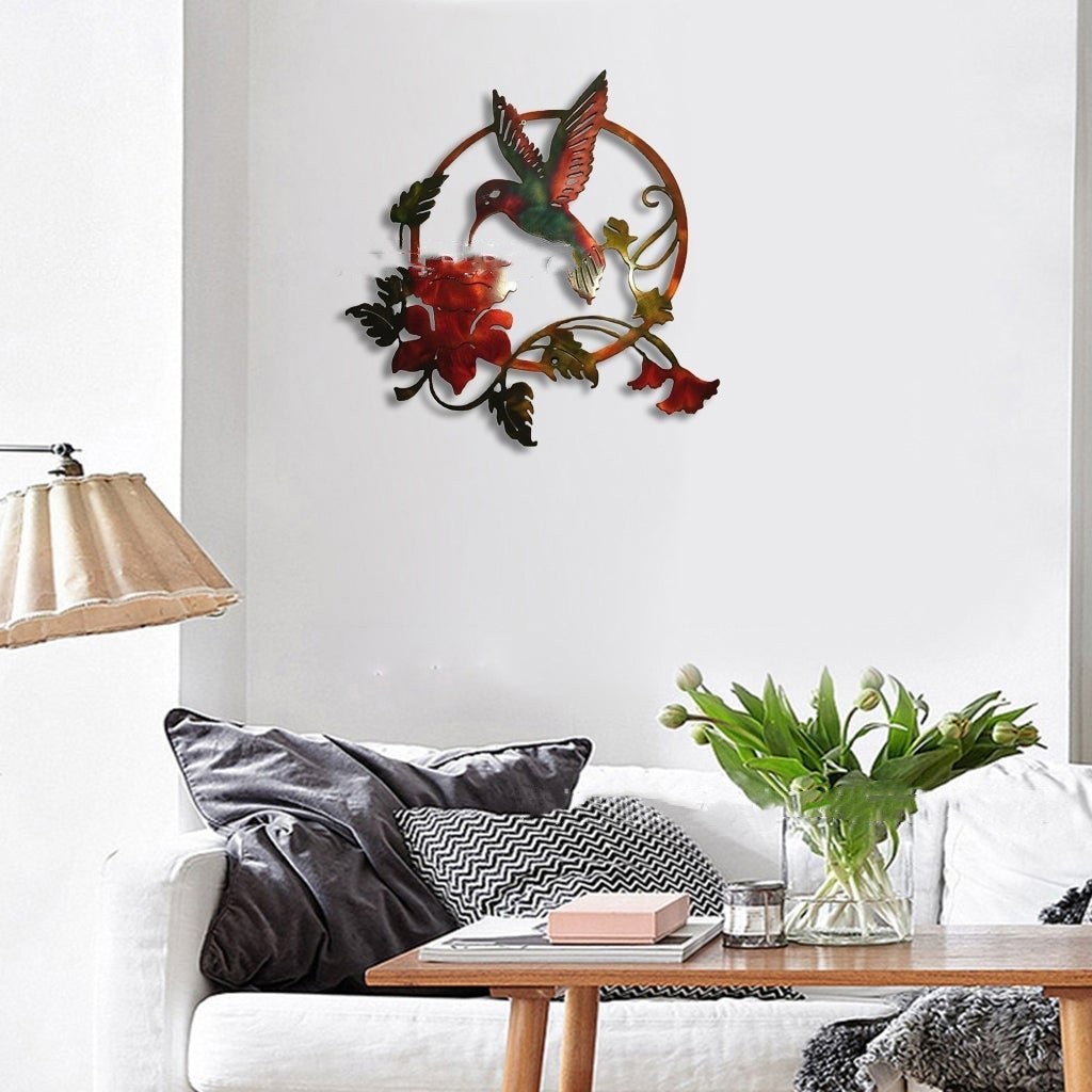 Metal Hummingbird Wall Art