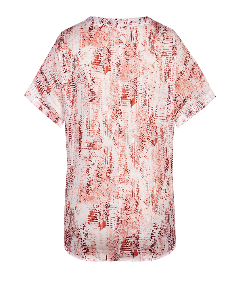 Title 8, Ladies V-neck Tie-dye Printing Casual T-shirt C...