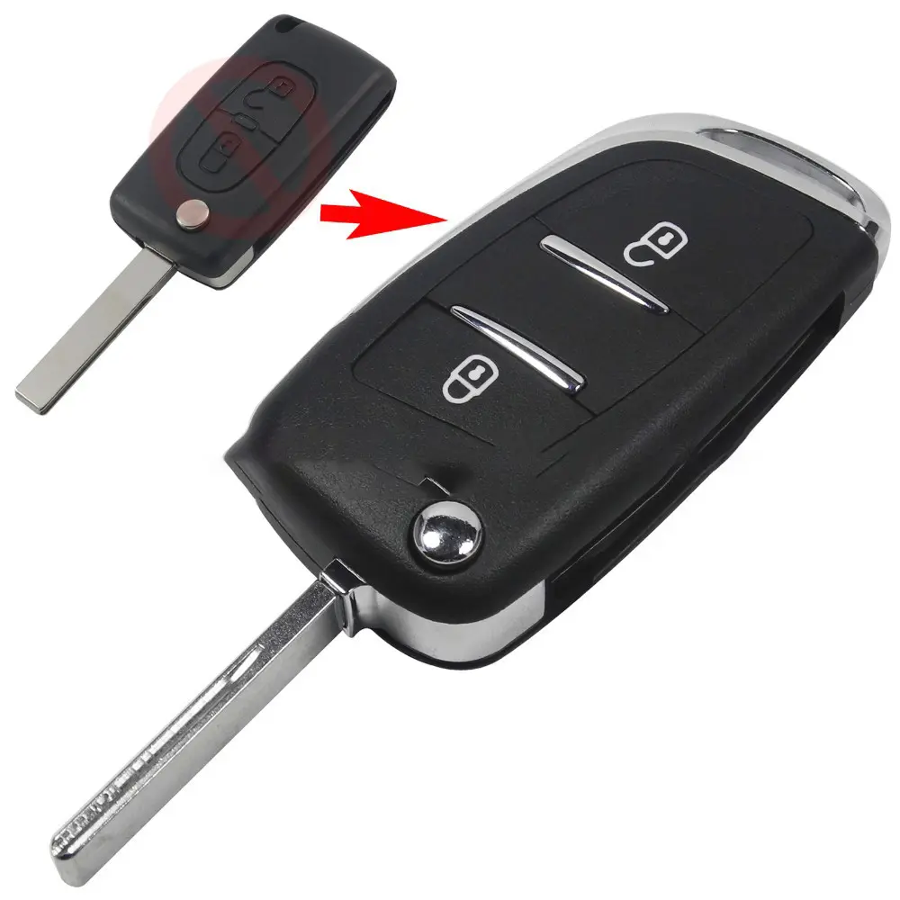 Citroen Modified Remote Control Folding Car Key Case