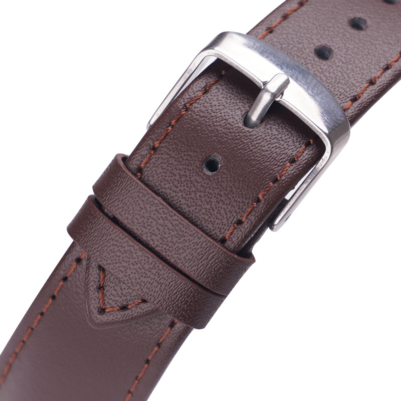 Unisex Watch Two Layer Leather 20mm Strap