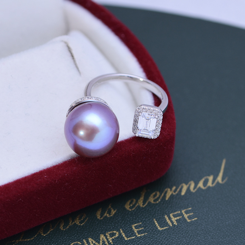 Title 6, Freshwater Pearl Ring 12-13mm White Perfect Cir...