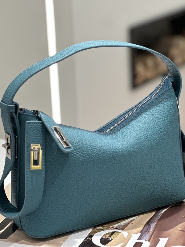Sac sous les bras en cuir de vache de première couche – Image 8