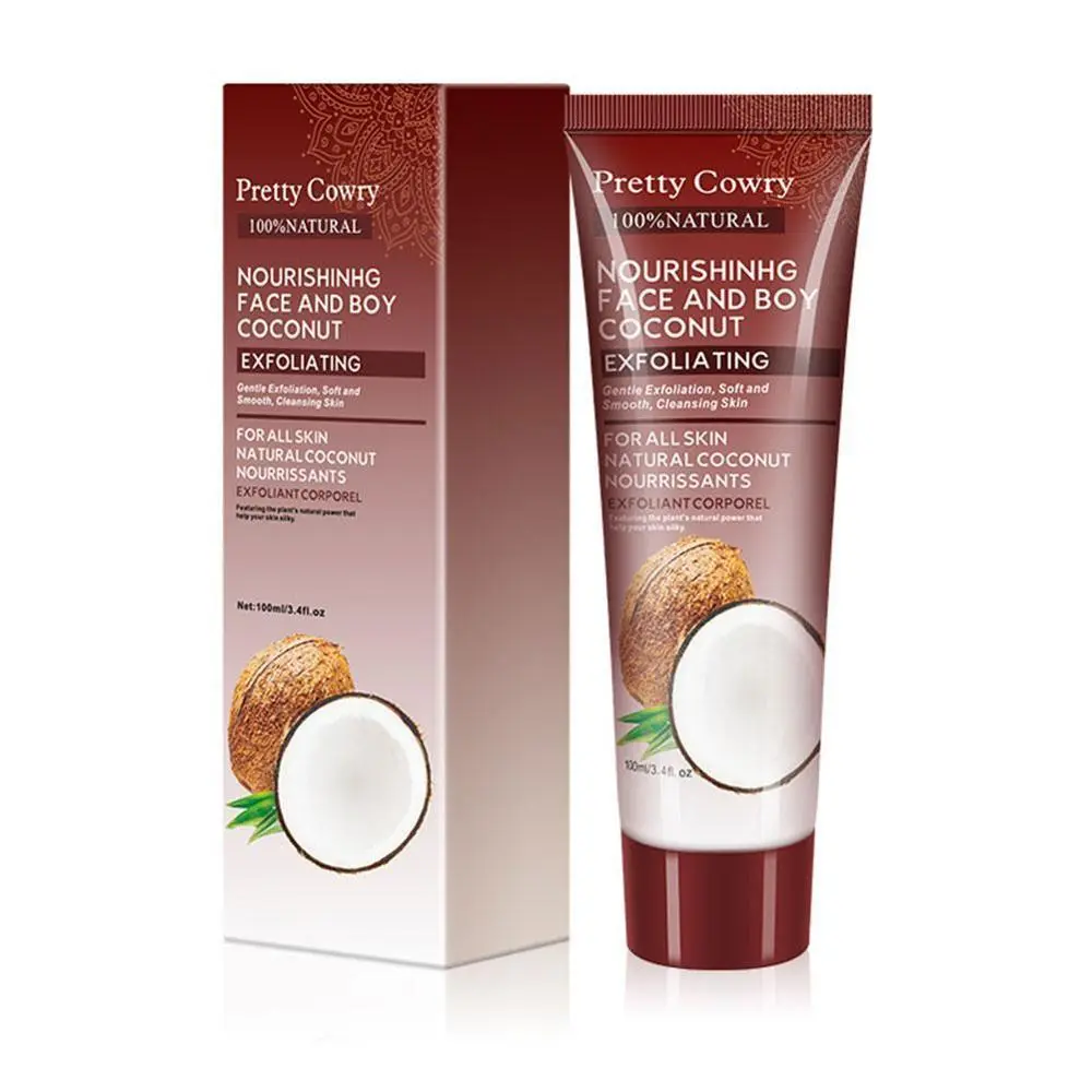 Cucumber Coconut Papaya Facial Exfoliating Gel Cream Body Cleansing - Coconut