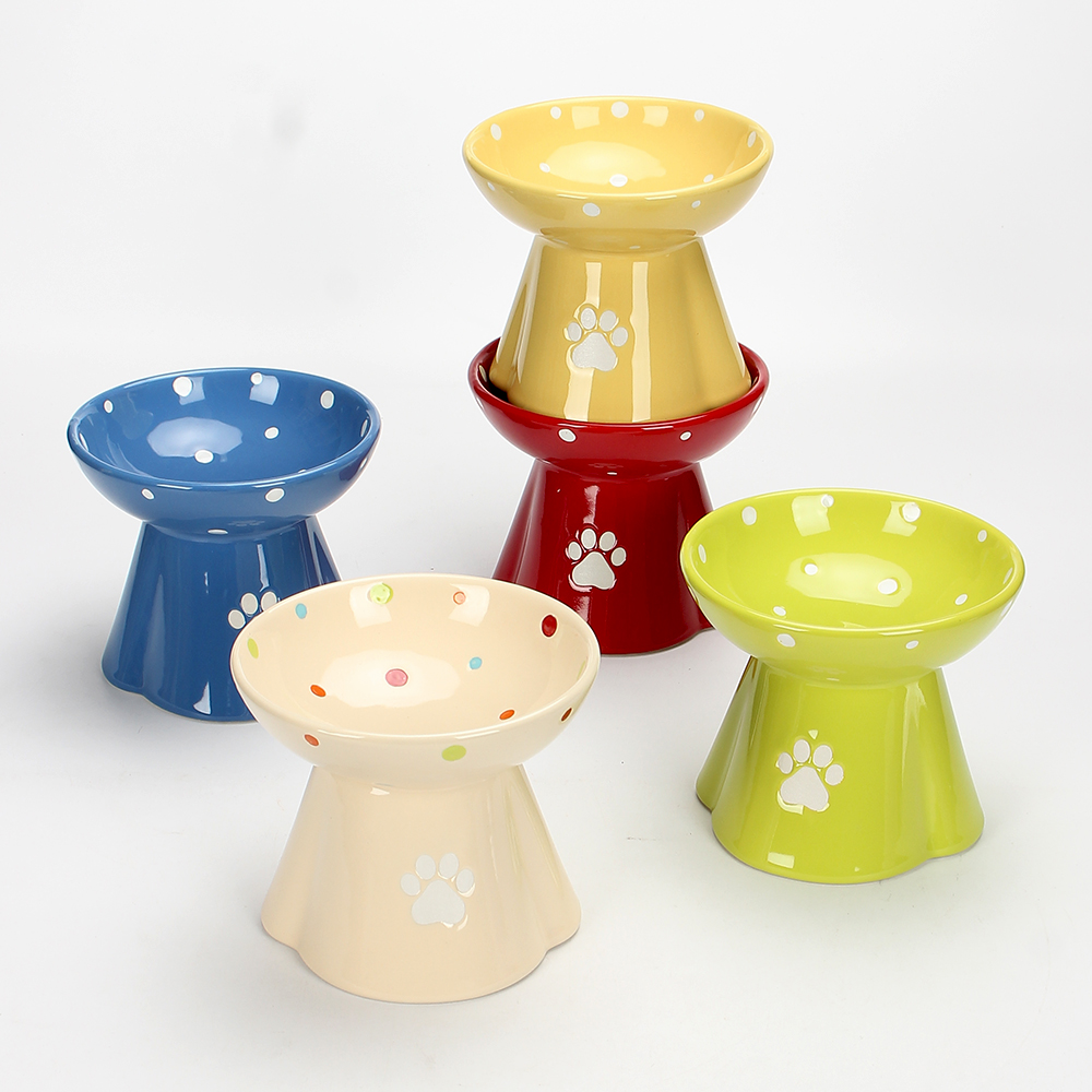 Protect Cervical Spine Large Capacity Ceramic Pet Bowl