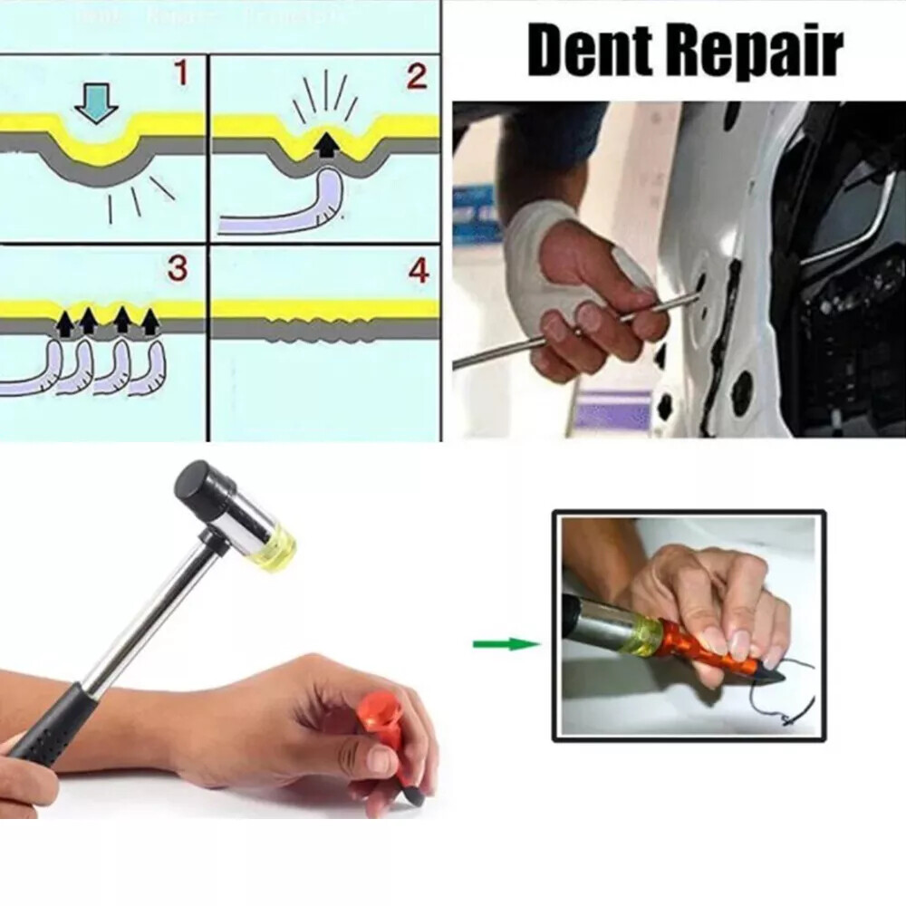 Paintless Dent Repair Rod Kit Auto Dent Removal Tools Car Dent Pullout PDR Tools