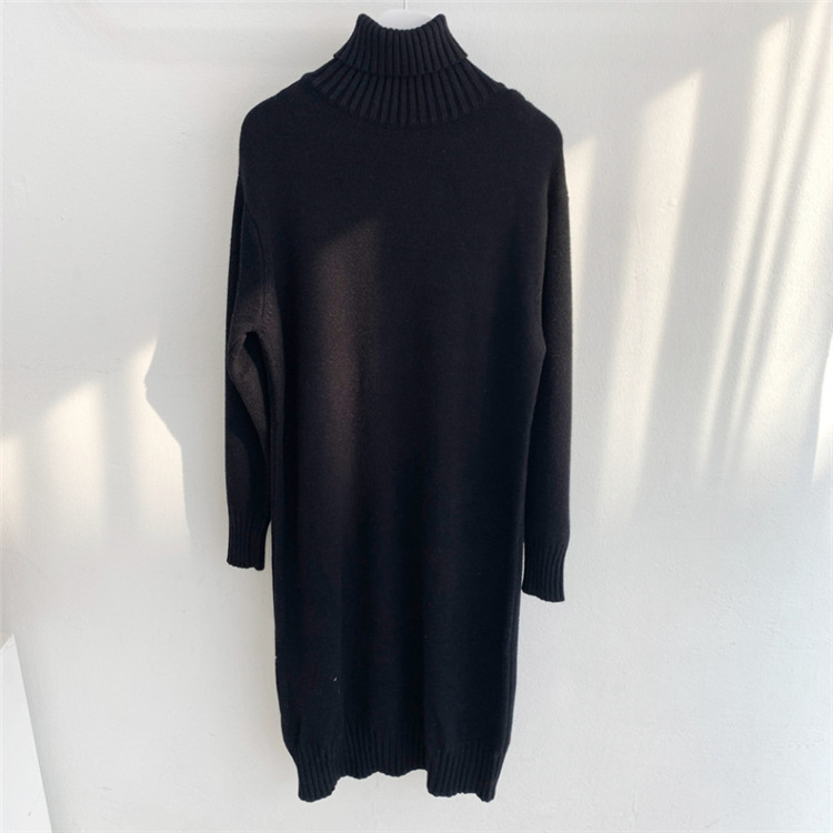 Title 2, Mid-length Over-the-knee Turtleneck Wool Base W...