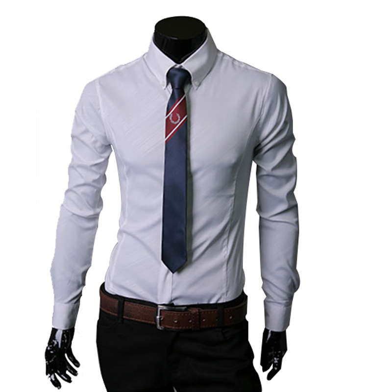 Title 8, Camicia da uomo a maniche lunghe in twill con m...