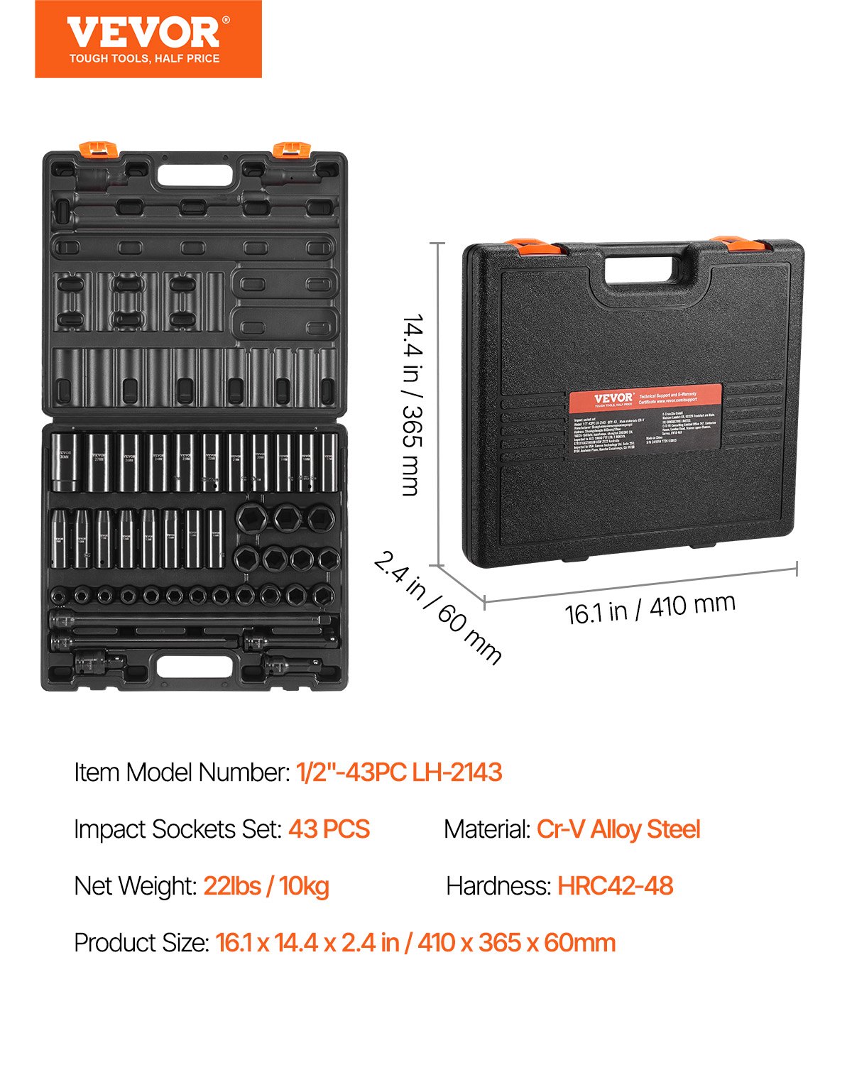 Impact Socket Set , Standard Socket Assortment - Image 3