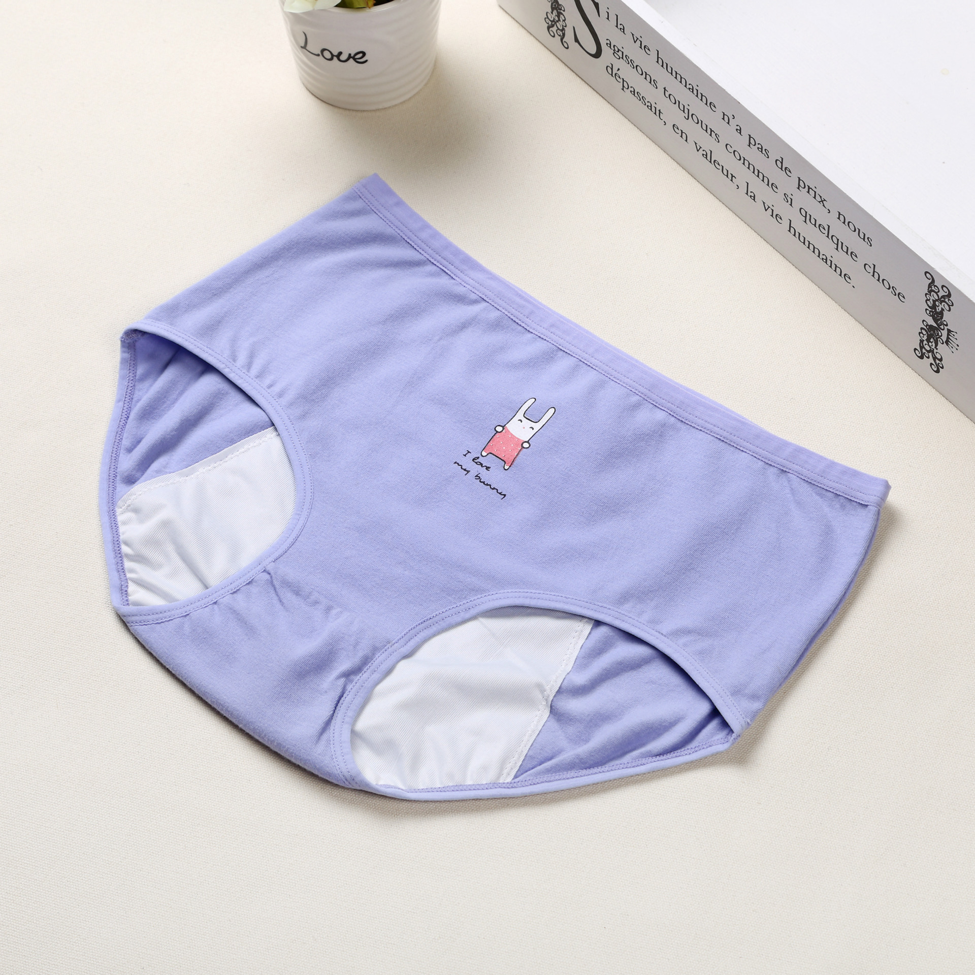 Title 4, Anti-leakage High-waist Cotton Sanitary Briefs