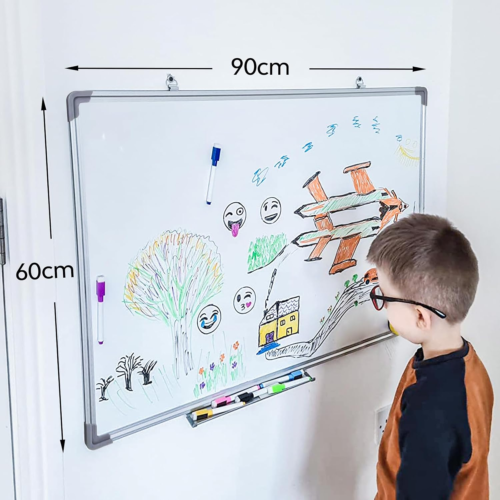 MAGNETIC WHITEBOARD SMALL LARGE WHITE BOARD DRY WIPE NOTICE OFFICE SCHOOL HOME