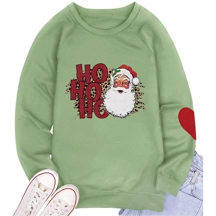 Title 10, Santa Print Crew Neck Sweatshirt