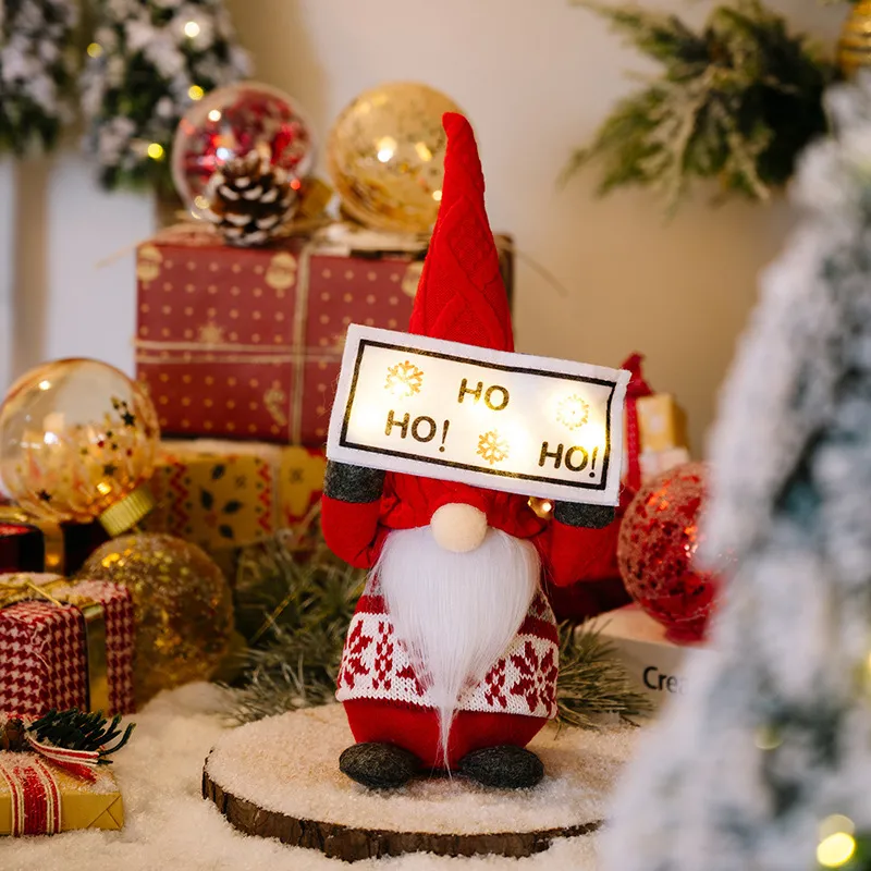 Christmas Fabric Decorative Faceless Doll Ornament Christmas Decorations – image 2