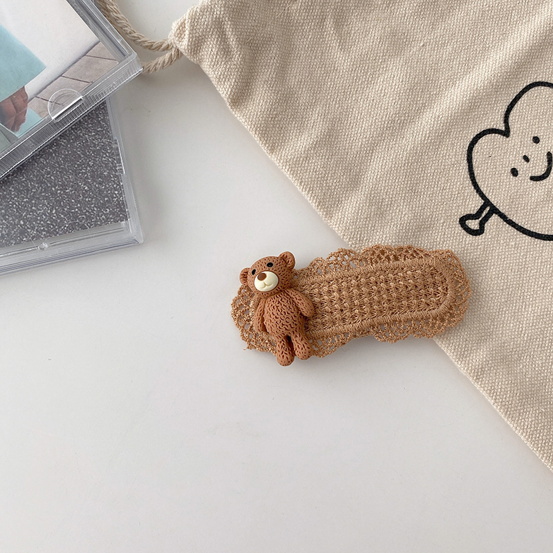 Sweet And Versatile Cartoon Bangs Broken Hair Clip Headwear Brown - Shop at LoveMi