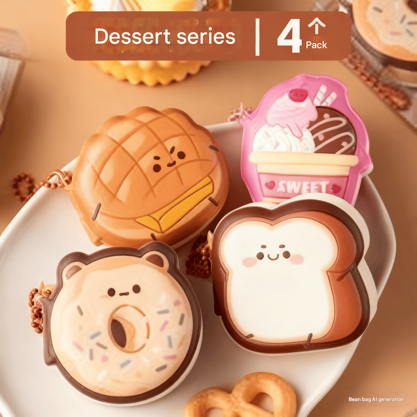 Stress-Relief Mini Sticky Notes Adorable Mini Bean-Shaped Notebook Cute And Super Cute Pocket Memo Pad 8