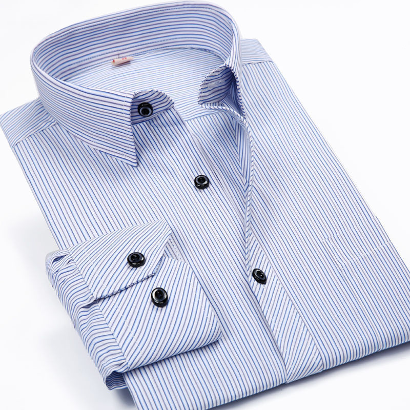 Men's Fashion Casual Striped Long Sleeve Shirt