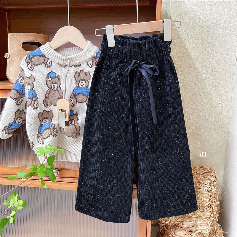 Girl's High Quality Foreign Style All-match Thickened Soft Waxy Velvet