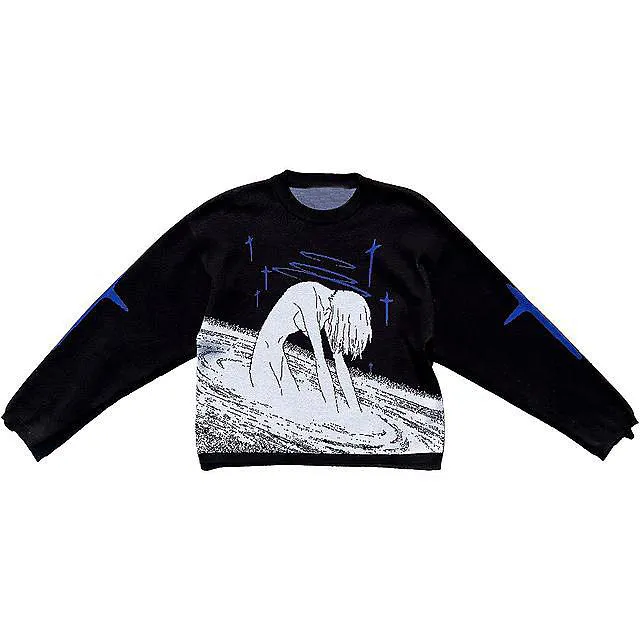 Fashion Autumn Clothes Women Wear Pullovers - Black