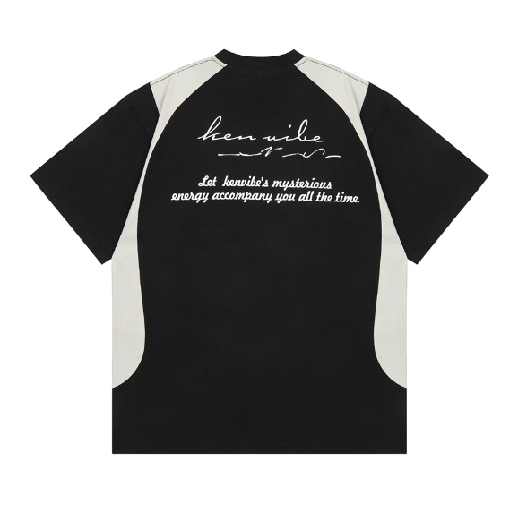 Title 6, T-shirt da uomo a maniche corte allentata con s...