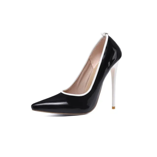 Women's Shoes Foreign Trade Large Matching Pointed Toe Stiletto Black - Shop at LoveMi