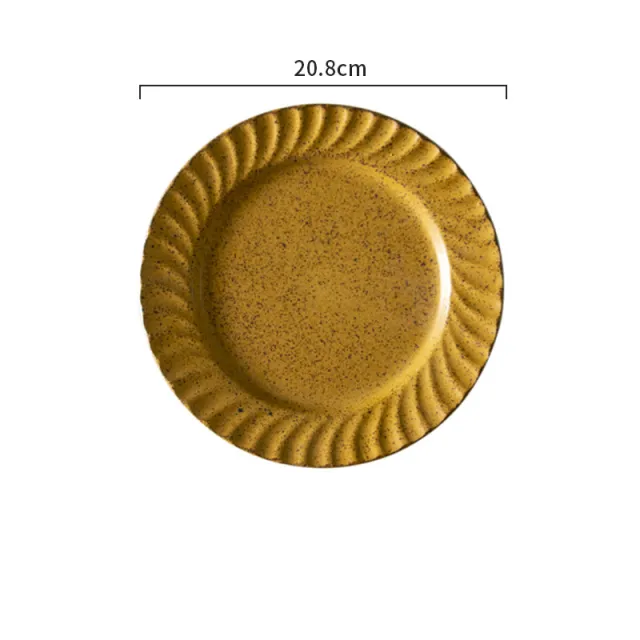 Japanese Creative Phoenix Plate Handmade Old Stoneware Tableware Ginger - Shop at LoveMi