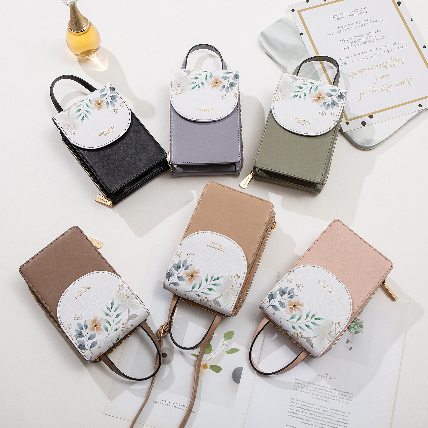 Fashion Simple Printed One-shoulder Messenger Bag