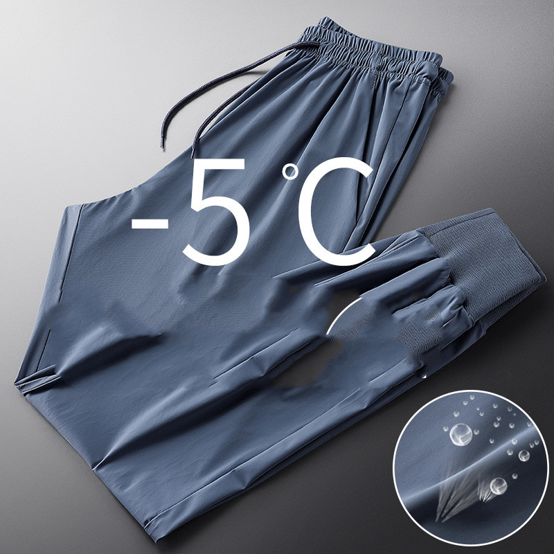 Men''s Korean Fashion Summer Thin Legged Quarter Sweatpants Loose Ice Versatile Casual Pants