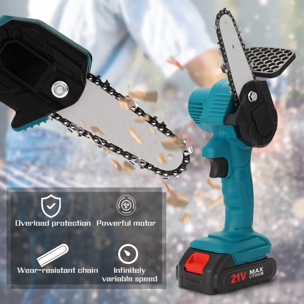 Portable Electric Chainsaw Handheld Pruning Saw