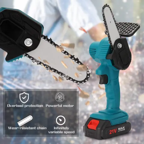 Portable Electric Chainsaw Handheld Pruning Saw