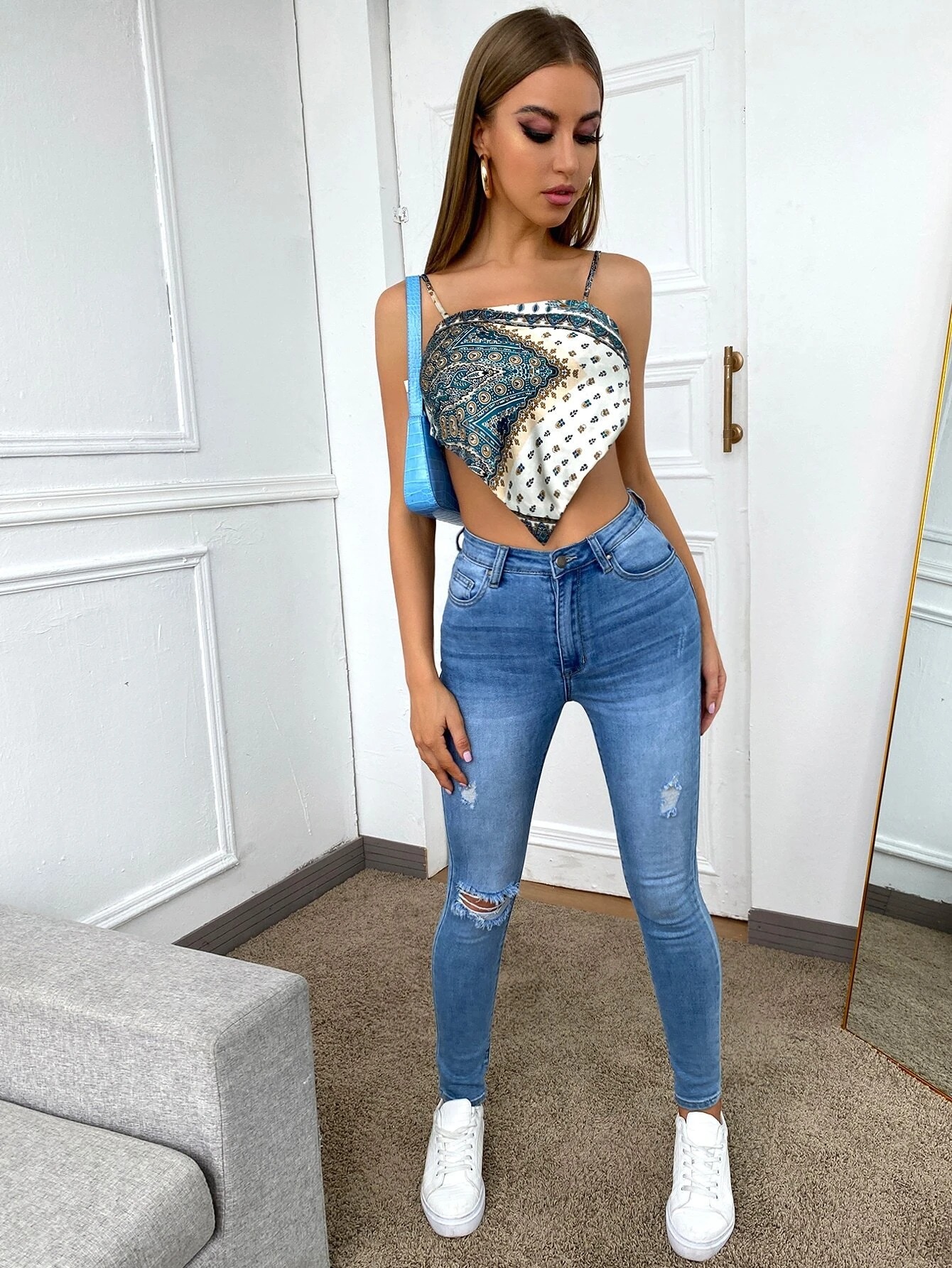 Printed Bow Beach Sling