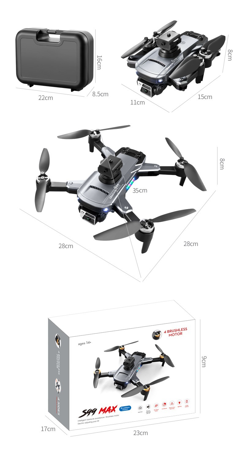 Title 10, Uzaktan kumandalı katlanabilir drone, dört tara...