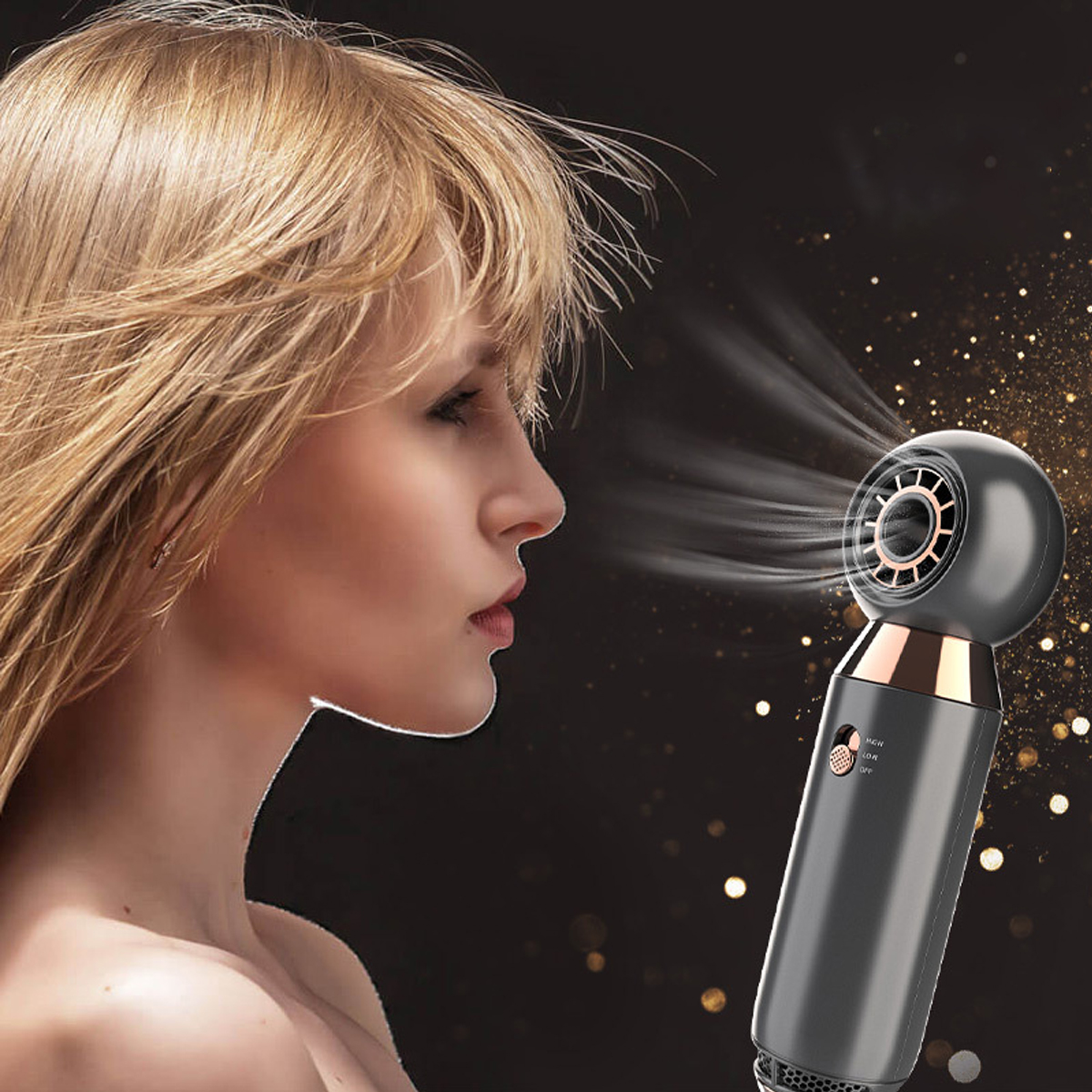 Title 9, Hair Dryer 10 00W With Leafless Fan 2 Speed 360...