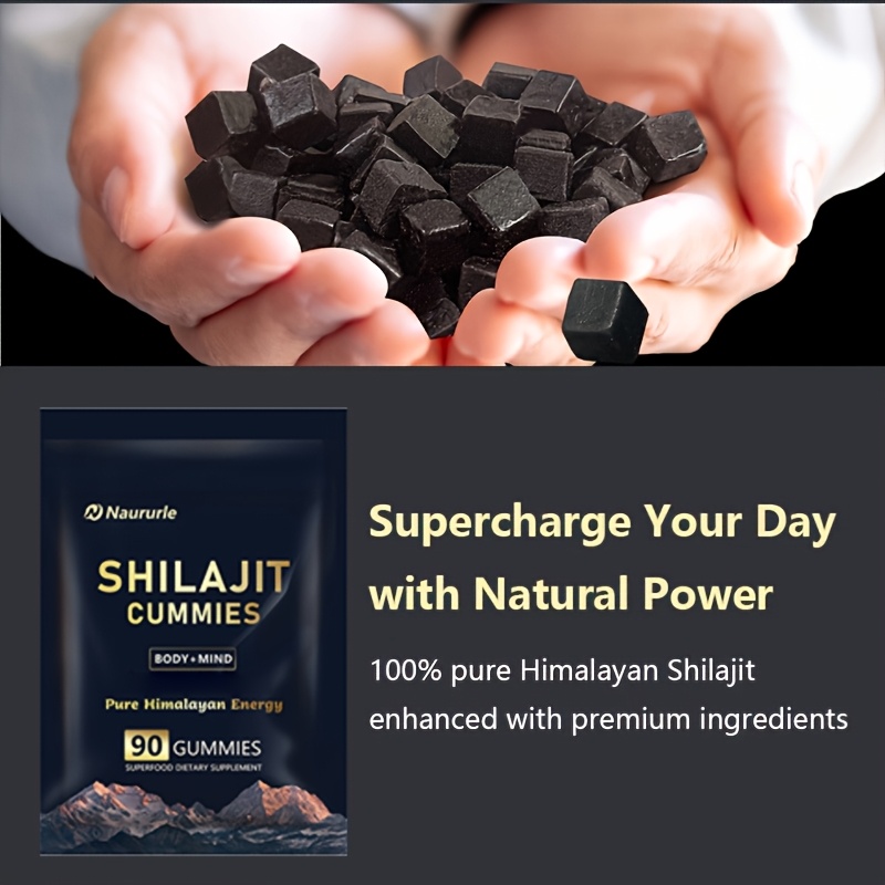 Shilajit Gummies Pure Himalayan Energy Superfood Supplement 90 Count Body & Mind Support — view 6