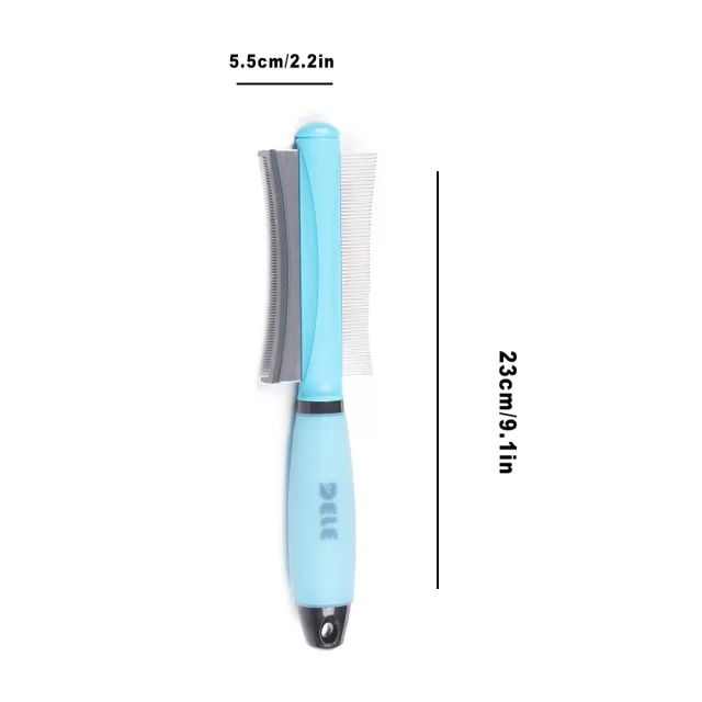 Pet Comb Hair Removal Artifact Dog Hair Brush Cat Clean Knot Needle Comb Pink - Shop at LoveMi