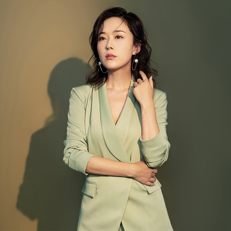 Two-piece Women's Slim Suit Wide-leg Pants