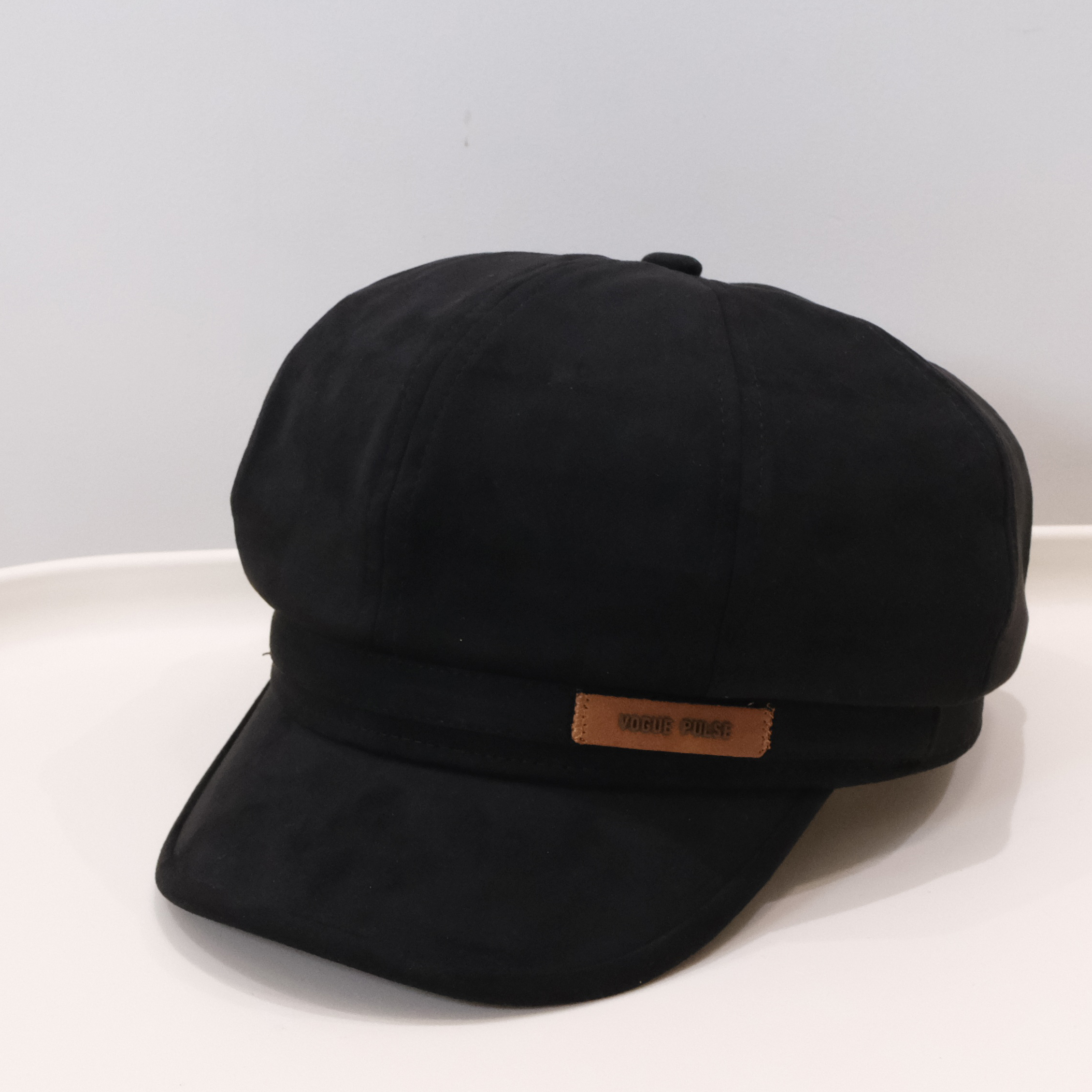 Fall Winter Pure Color Elegant All-purpose Octagonal Newsboy Hat Retro British Style Painter Hat Outdoor Casual Hat